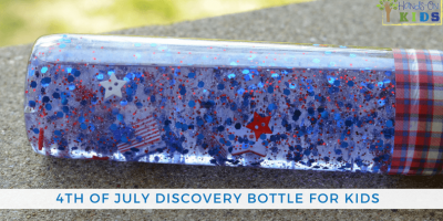 4th of July Discovery Bottle for Kids
