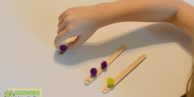 Pom-Pom Transfer Pincer Grasp Activity for Toddlers