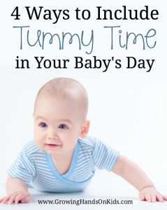 4 ways to include tummy time in your baby's day.