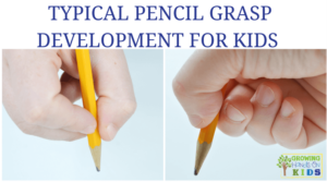 Typical Pencil Grasp Development in children.