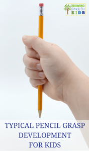 Typical Pencil Grasp Development in children.