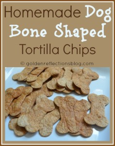 Homemade Dog Bone Shaped Tortilla Chips for a girl's Puppy Dog Birthday Party. | goldenreflectionsblog.com #DogThemeParty #PuppyParty #Girl'sBirthdayParty #BirthdayParty