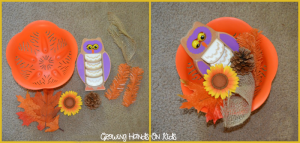 fall sensory basket for baby items