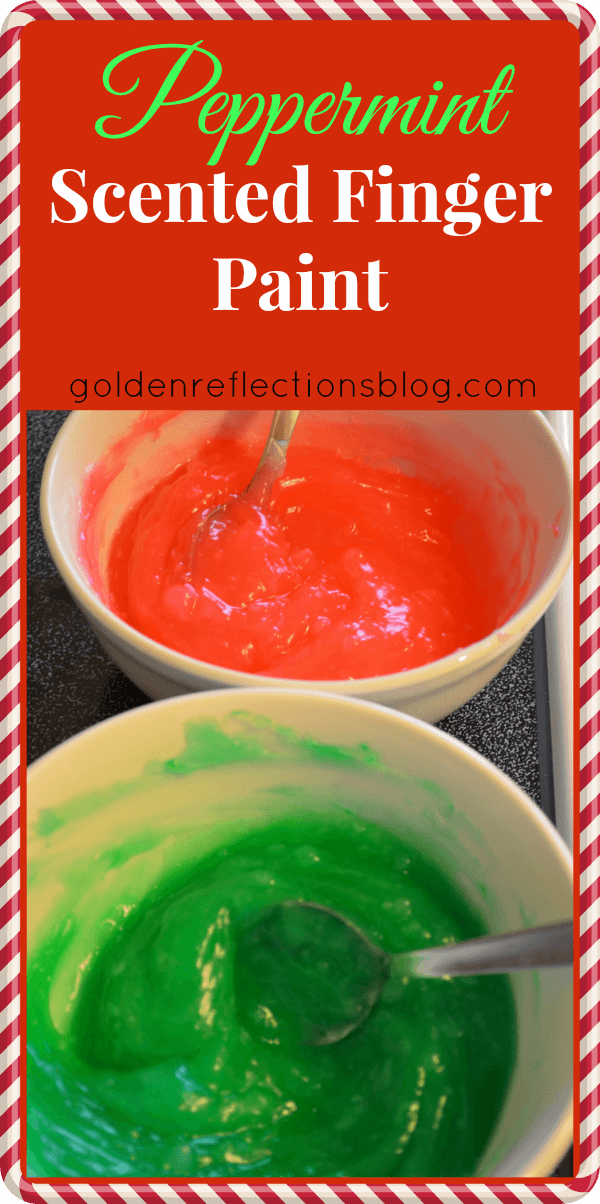Peppermint Scented Homemade Finger Paint