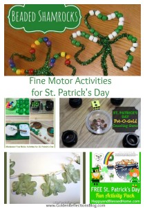 Fine Motor Activities for Kids for St. Patrick's Day