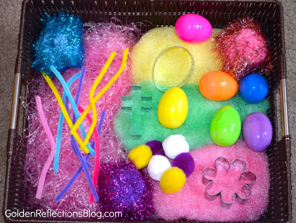 Easter Sensory Bin for Toddlers 