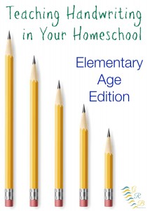 teaching handwriting homeschool elementary