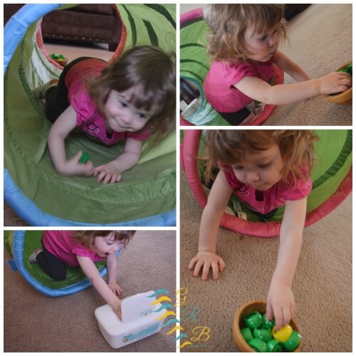 Sensory Processing Play Tunnel Play to Encourage Crawling