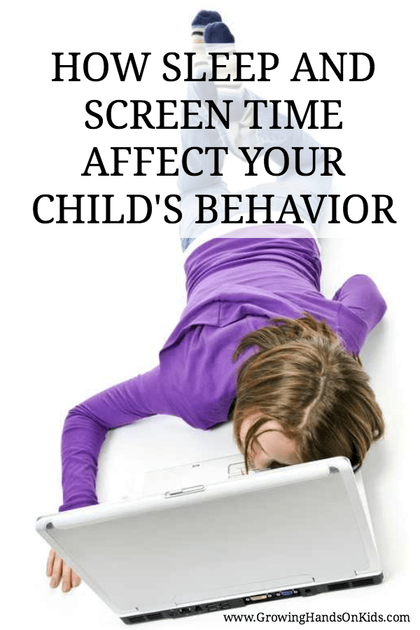 How screen time and sleep affect your child's behavior. Includes tips to limit screen time and promote good sleeping habits in children. 