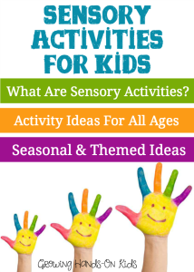 A huge list of sensory activity ideas for children of all ages.