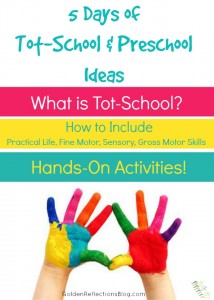 Not sure where to begin with tot-school or preschool for your child? Come check out this great series as a resource for your homeschool preschool! | www.GoldenReflectionsBlog.com