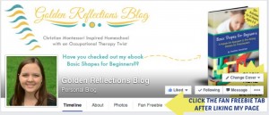 Free for fans of Golden Reflections Blog, a homeschool mom blog on Facebook!