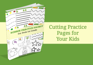 scissor practice pages for preschoolers.