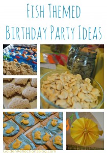 Fish themed birthday party ideas for a 2 year old | www.GoldenReflectionsBlog.com