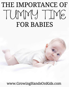 The importance of tummy time for babies, tummy time activities, plus thoughts from pediatric Occupational and Physical Therapists.