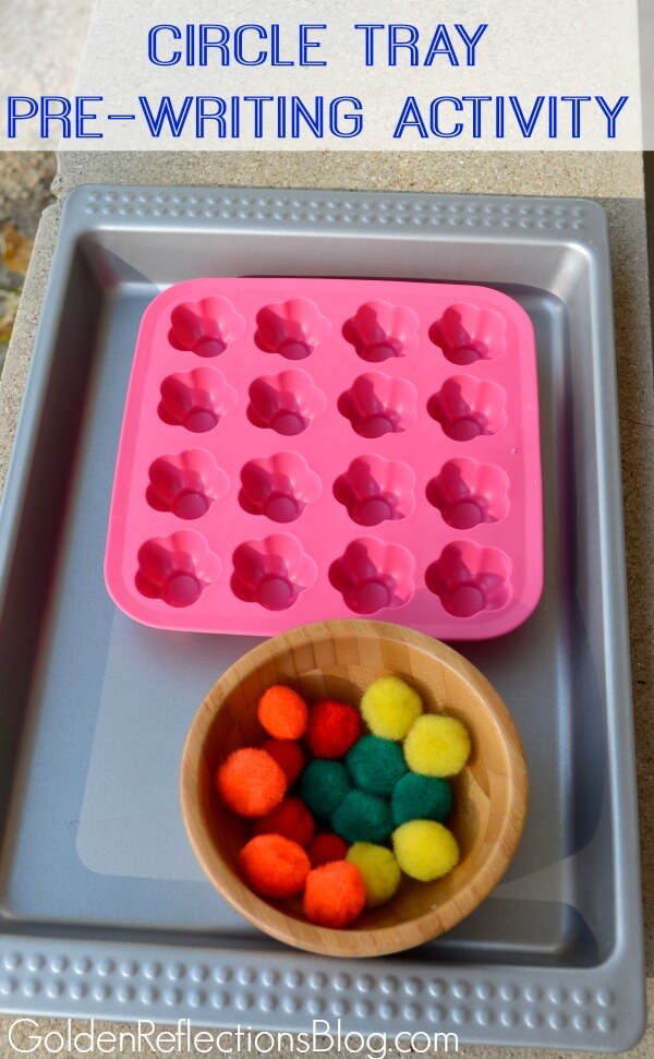 Pre-writing Skills for Kids: Circle Tray & Sensory Bin