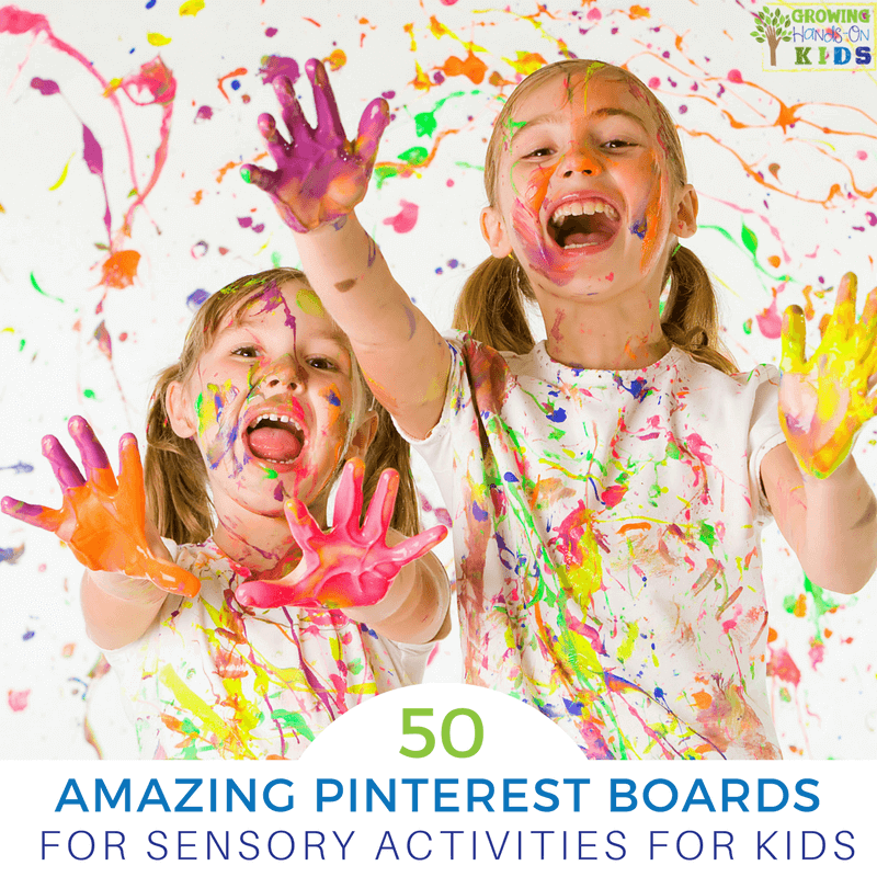 50 Amazing Pinterest boards for sensory activity ideas for kids. 