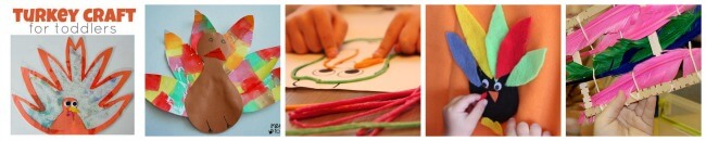5 fun turkey activities for toddlers ages 18 months to 3 years old. www.GoldenReflectionsBlog.com