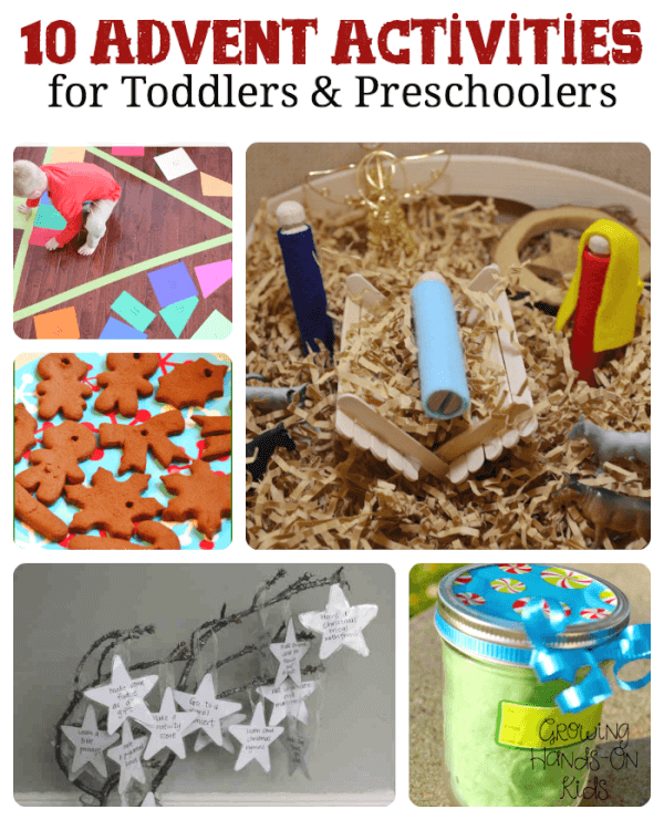 10 Advent Activities for toddlers and preschoolers. 