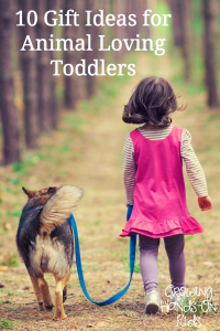 10 gift ideas for toddlers who love animals.