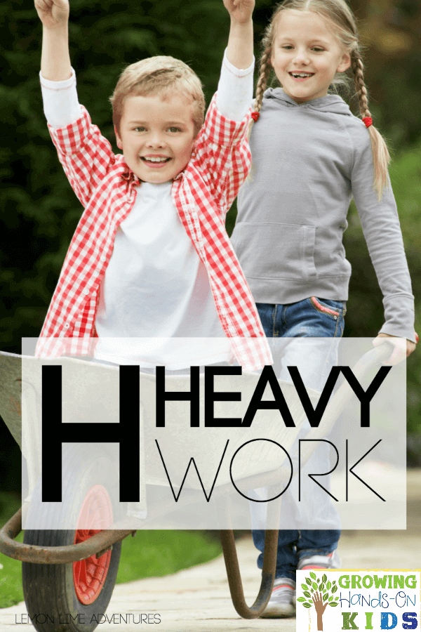 What is heavy work? Learn about some great heavy work ideas for kids.