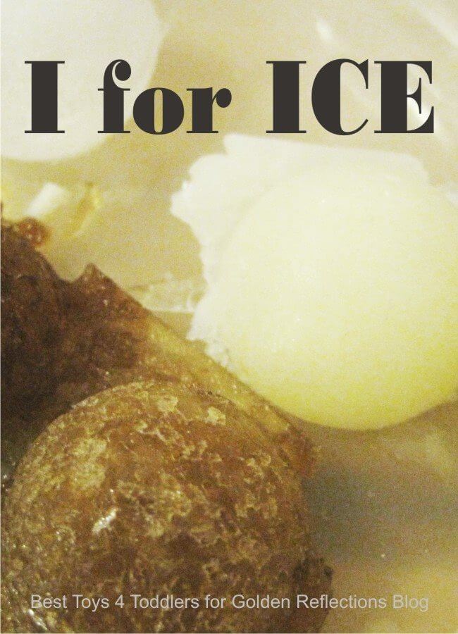 Ice sensory play for kids. www.GoldenReflectionsBlog.com