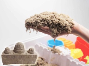 kinetic sand sensory play