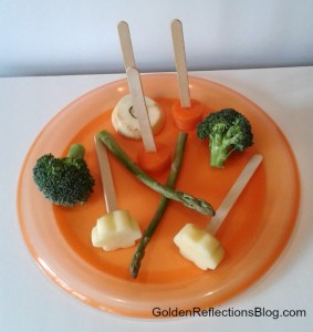 vegetable painting sensory play items