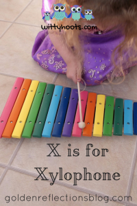Xylophone sensory play ideas for kids. www.GoldenReflectionsBlog.com
