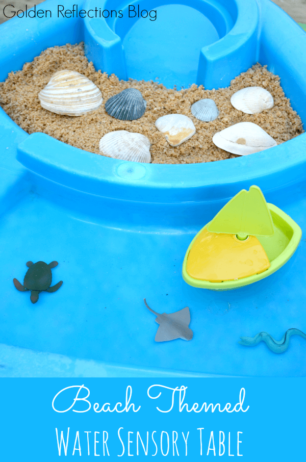 Beach Themed Water Sensory Table for Toddlers