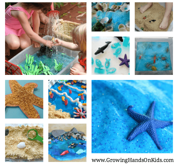 35 Beach and Ocean Themed Sensory Play Ideas