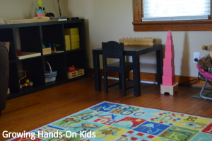 our montessori inspired tot-school space