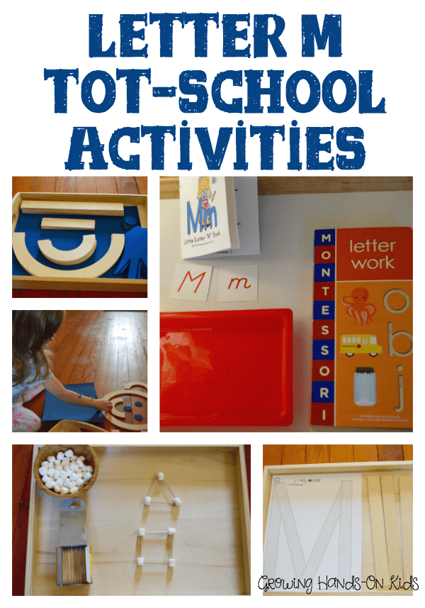 Letter M Activities for tot-school, kids ages 3-4. 