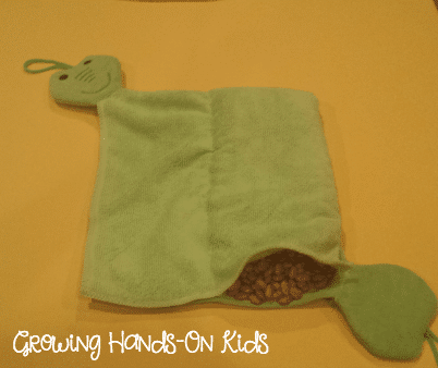 DIY weighted lap pad for sensory seeking kids.