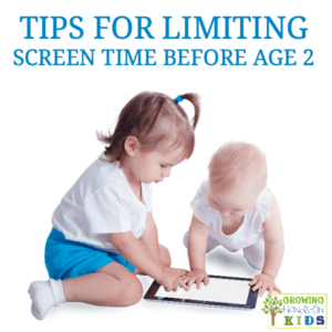 Tips for limiting screen time before ages 2 from an occupational therapist and mom.