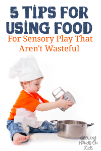 5 fun ways to use food for sensory play that aren't wasteful.