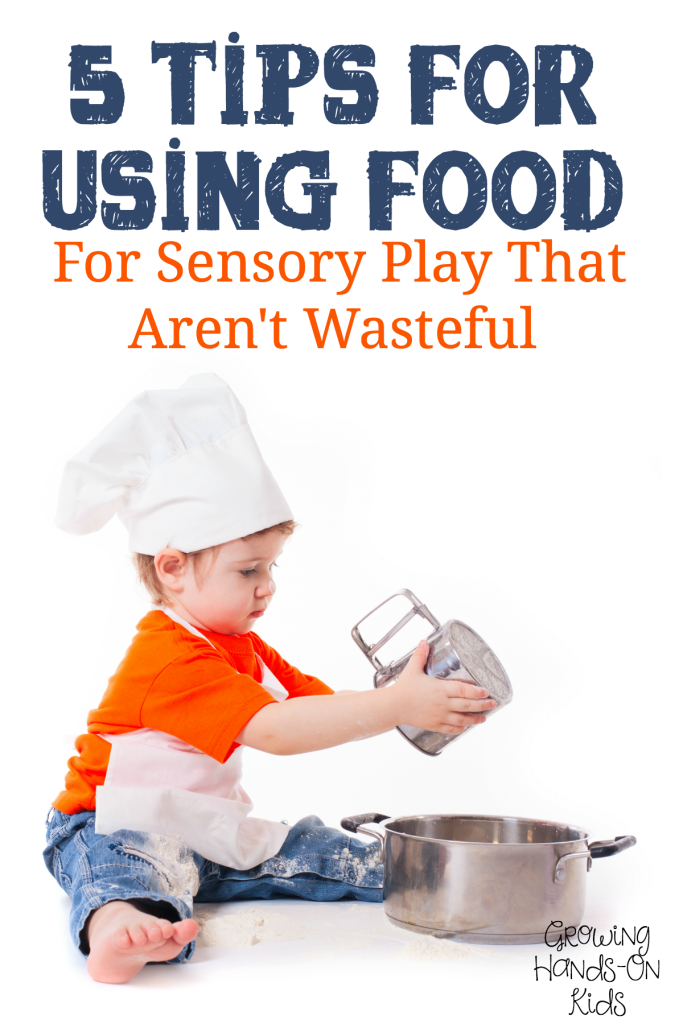 5 fun ways to use food for sensory play that aren't wasteful. 