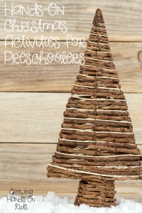 Ideas for hands-on Christmas activities for preschoolers ages 3-5.