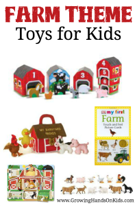 Fun and hands-on farm theme toy ideas for kids of all ages.