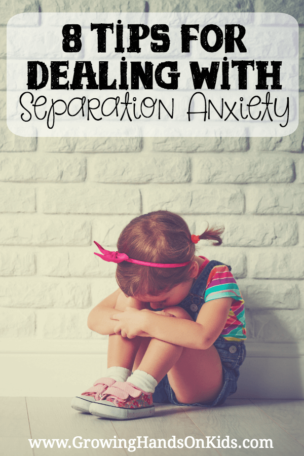 8 tips for dealing with separation anxiety from a mom with a daughter with sensory processing disorder (SPD).