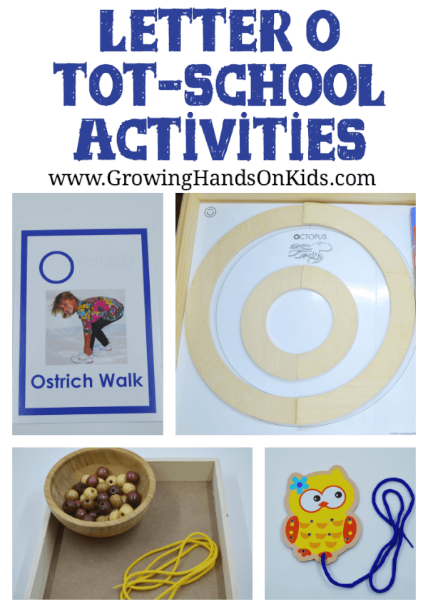 Letter O activities for tot-school, part of our letter of the week theme with Montessori inspired activities.