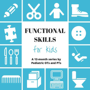 Functional Skills for Kids : a 12 month blog series by OTs and PTs.