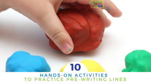 10 hands-on ways to practice pre-writing lines for preschoolers.