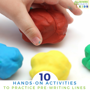 10 hands-on ways to practice pre-writing lines for preschoolers.