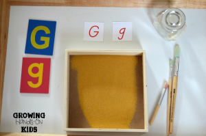 Letter G activities for tot-school and preschool.