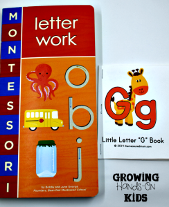Letter G activities for tot-school and preschool.