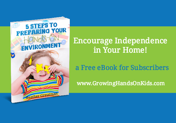 Preparing Your hands-On environment, encouraging independence, one activity at a time.