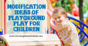 Benefits of playground play for all children, plus modification ideas for playgrounds for children with special needs.