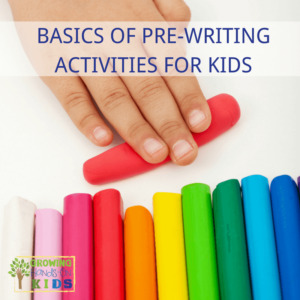 Basics of pre-writing activities for kids ages 2-6 and preschoolers.