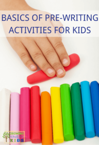 Basics of pre-writing activities for kids ages 2-6 and preschoolers.